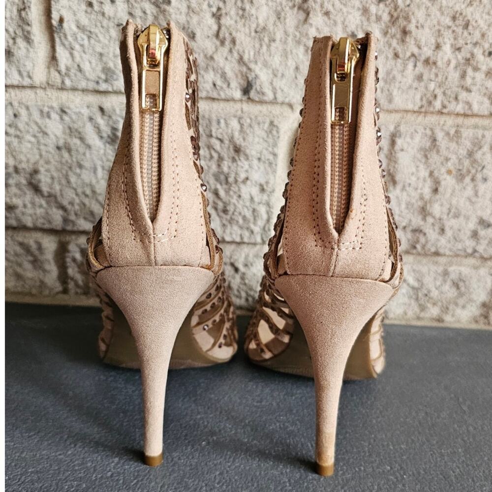 ZiGisoho Women's Duran Heeled Sandals, Sparkly Stilettos/Heels, NWOT, Sz 8 - Picture 7 of 7